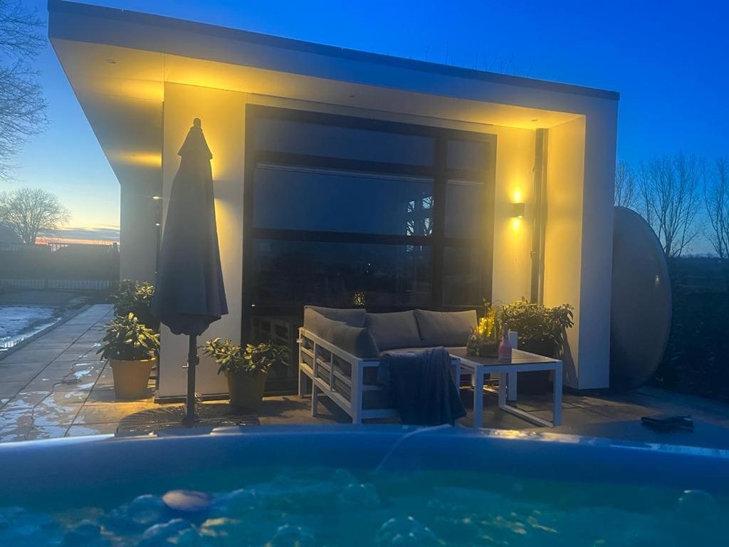Luxus Chalet Hafenblick Lathum Ngoại thất bức ảnh